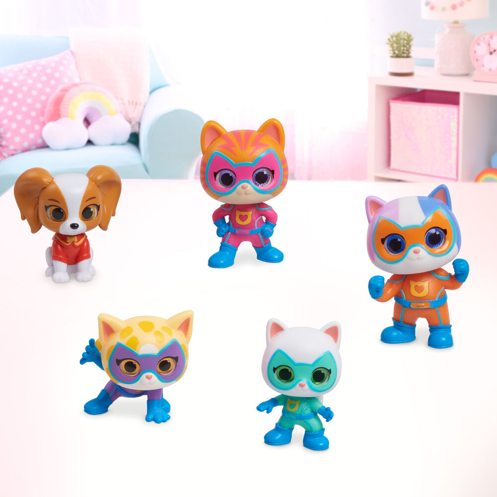 SuperKitties Super Heroes e Villain 7,5cm Figura da Collezione - Nerdscape Nerdscape