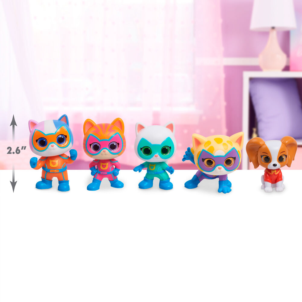 SuperKitties Super Heroes e Villain 7,5cm Figura da Collezione - Nerdscape Nerdscape