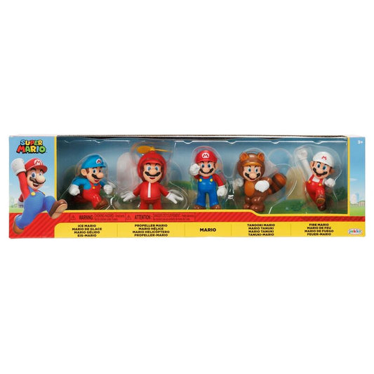 Super Mario Bros 5 Figure da Collezione 6cm - Nerdscape
