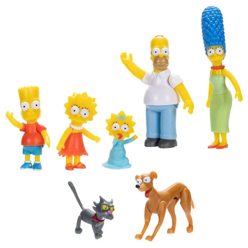The Simpsons Family pack 7 figures 6cm Nerdscape