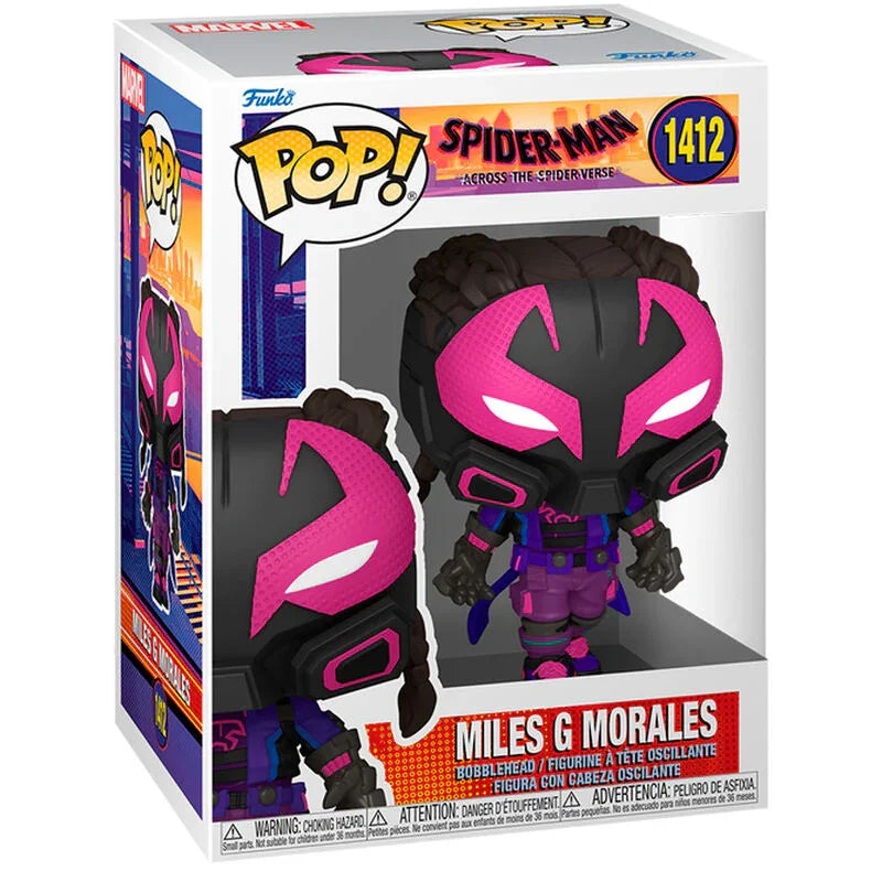 Funko Pop! Marvel Spiderman Across the Spider-Verse Miles G Morales - Figura da Collezione Vinyl Nerdscape