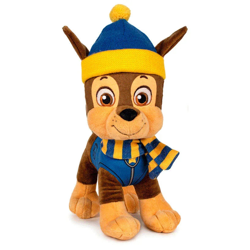 Paw Patrol Chase winter plush toy 27cm Nerdscape