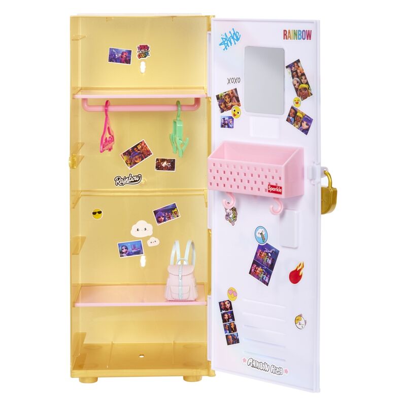 Rainbow High doll with locker palyset Nerdscape