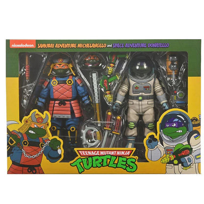 Funko Pop! Donatello Space Adventure & Michelangelo Samurai Adventure Teenage Mutant Ninja Turtles - Figura da Collezione Nerdscape Nerdscape