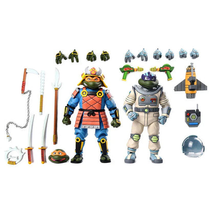 Funko Pop! Donatello Space Adventure & Michelangelo Samurai Adventure Teenage Mutant Ninja Turtles - Figura da Collezione Nerdscape Nerdscape