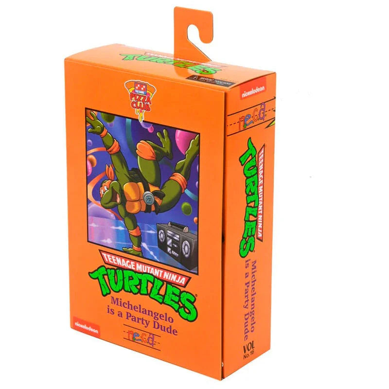 Teenage Mutant Ninja Turtles Michelangelo Cartoon Ultimate Figura da Collezione 18cm - Nerdscape Nerdscape