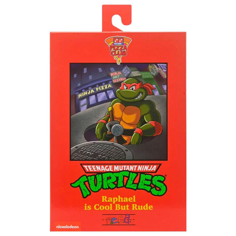Teenage Mutant Ninja Turtles Raphael Cartoon Ultimate 18cm Figura da Collezione - Nerdscape Nerdscape