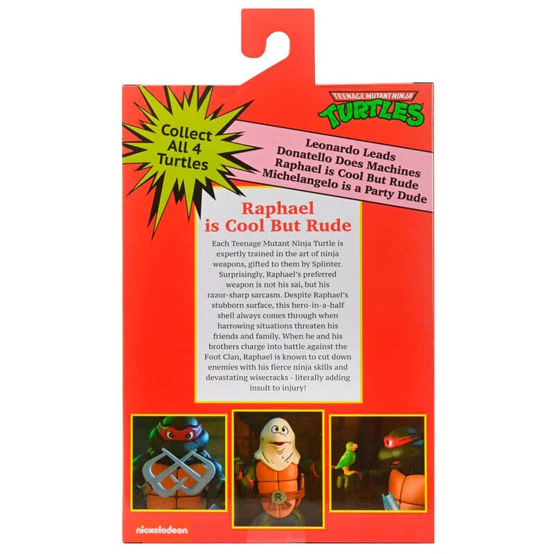 Teenage Mutant Ninja Turtles Raphael Cartoon Ultimate 18cm Figura da Collezione - Nerdscape Nerdscape