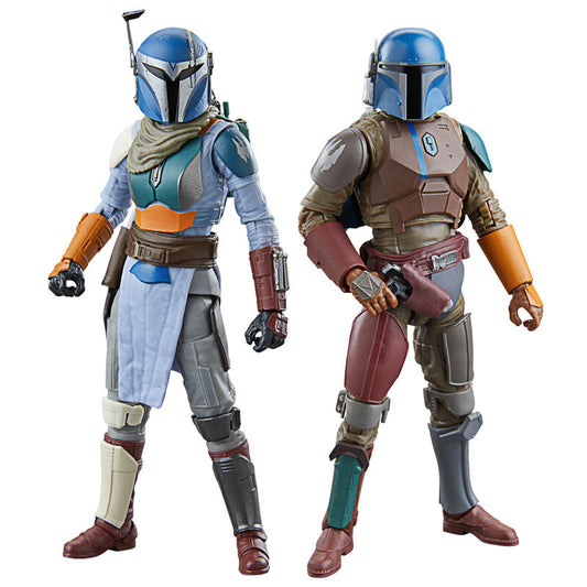 Star Wars The Mandalorian - Coffret de 2 figurines : Mandalorien et Dresseurs de Faucon Hurleur (15 cm)