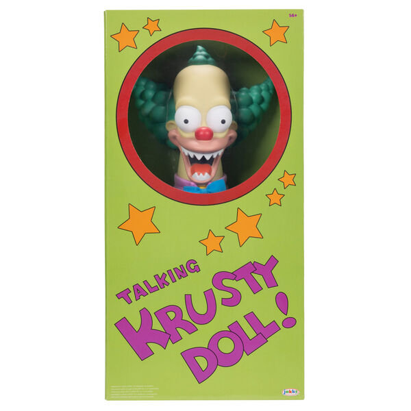 English The Simpsons Krusty The Clown Talking doll 44cm Nerdscape