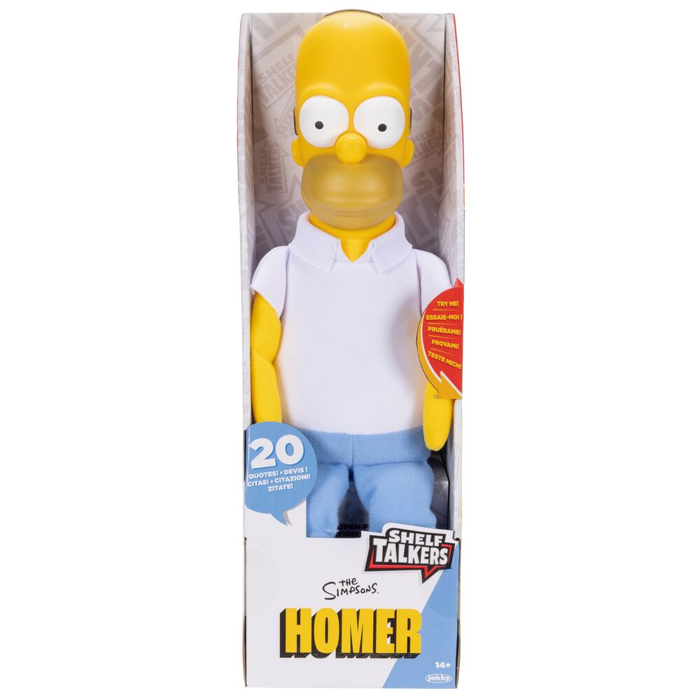 English The Simpsons Shelf Talkers Homer plush toy 33cm Nerdscape
