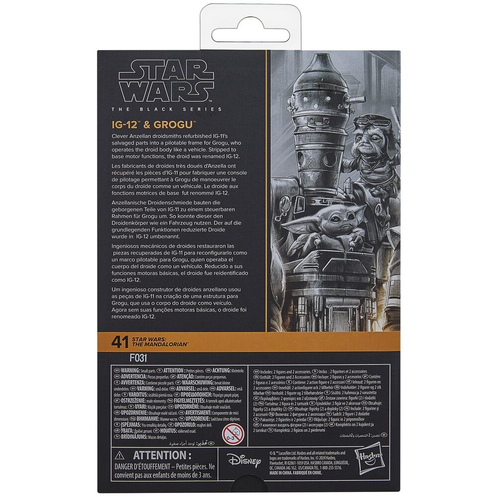 The Black Series IG-12 & Grogu Star Wars The Mandalorian - Figura da Collezione - Nerdscape Nerdscape