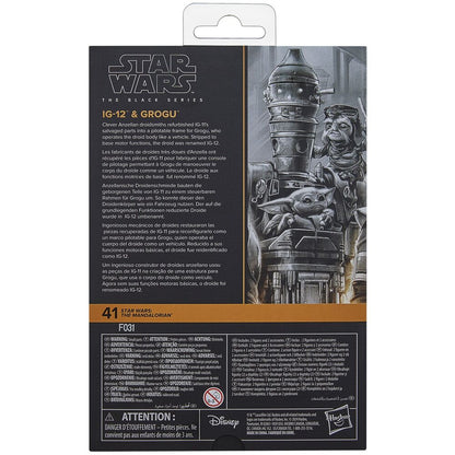 The Black Series IG-12 & Grogu Star Wars The Mandalorian - Figura da Collezione - Nerdscape Nerdscape