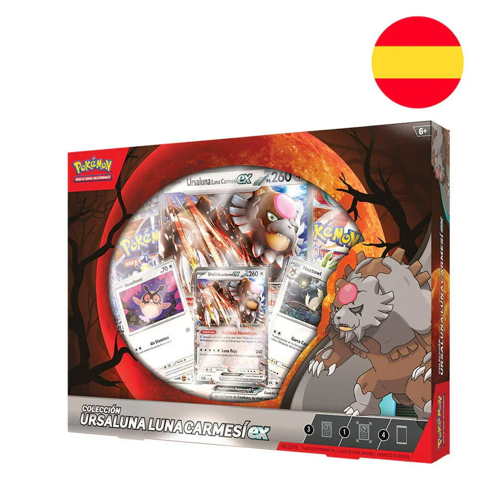 Spanish Pokemon Ursaluna Luna Carmesi Collectible card game box Nerdscape