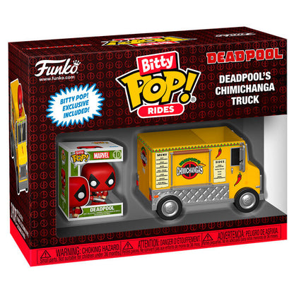 Funko Pop! Marvel Deadpool - Figura da Collezione Vinyl Deadpool's Chimichanga Truck Nerdscape