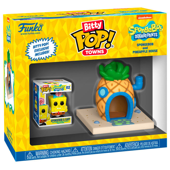 Funko Pop! Town SpongeBob - Figura da Collezione Vinyl Nerdscape