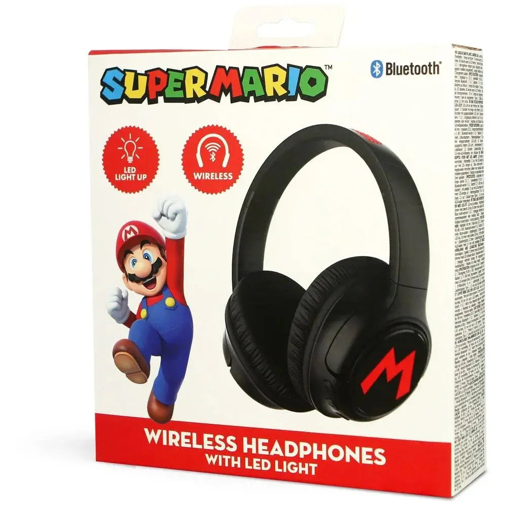 Super Mario Bros wireless LED headphones Nerdscape