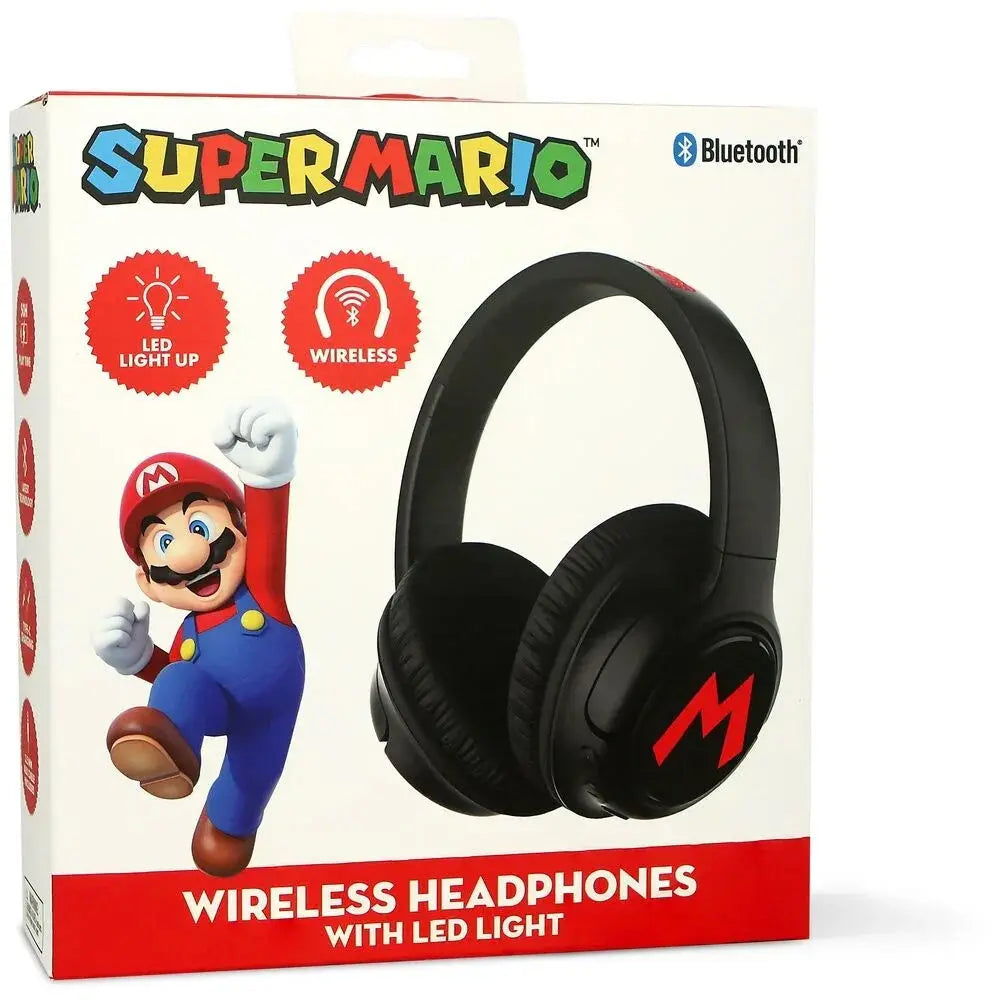 Super Mario Bros wireless LED headphones Nerdscape