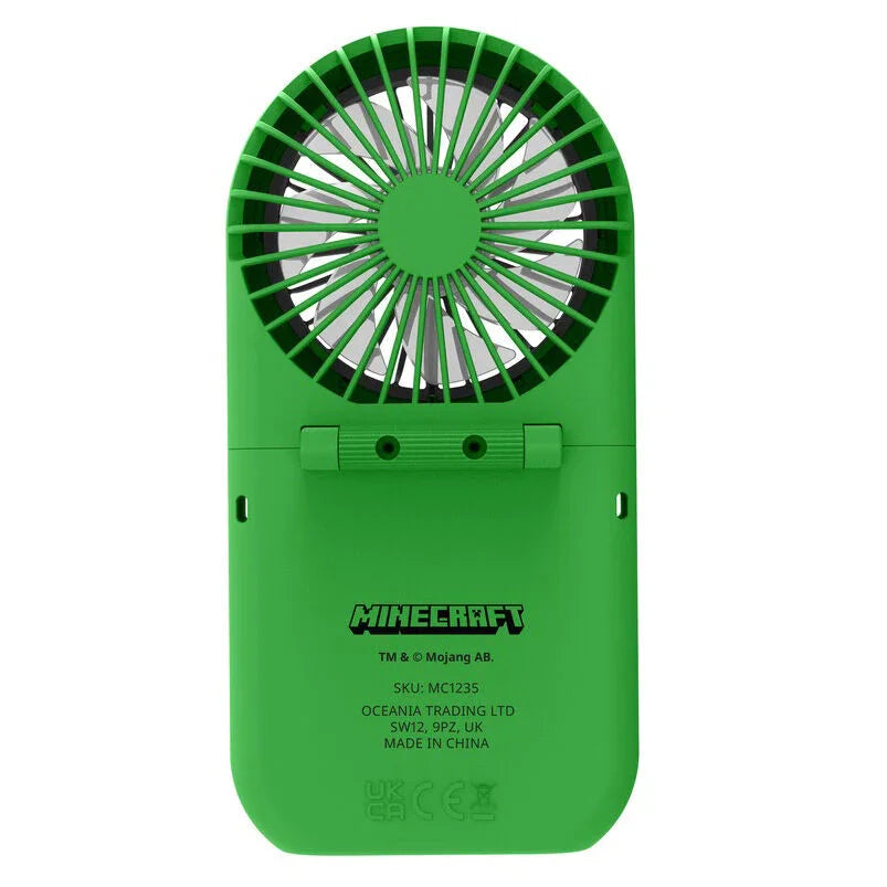 Minecraft 3D foldable portable mini fan Nerdscape