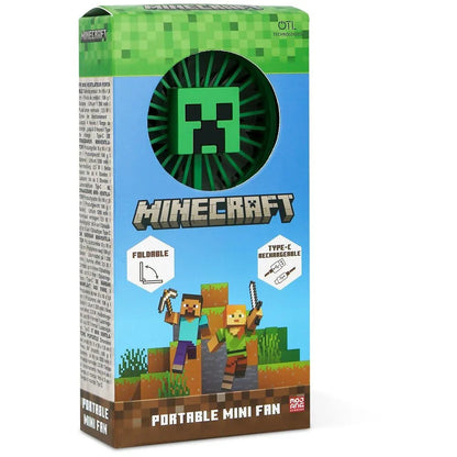 Minecraft 3D foldable portable mini fan Nerdscape