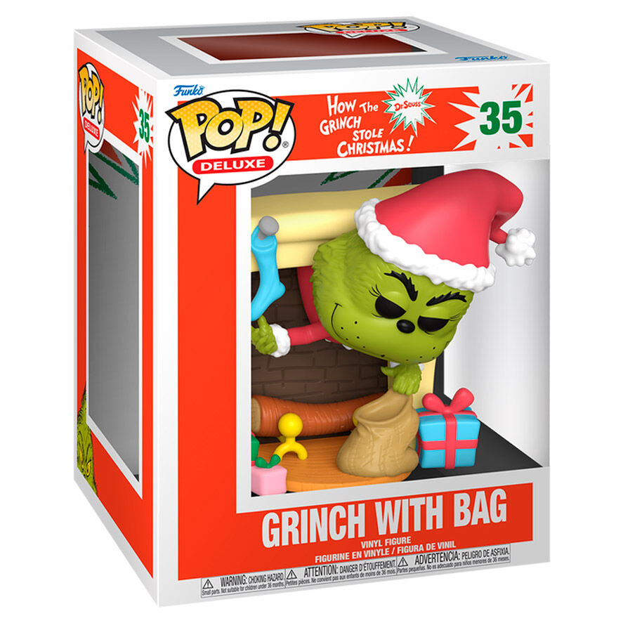 Funko Pop! The Grinch - Figura da Collezione Vinyl Deluxe con Sacco Nerdscape
