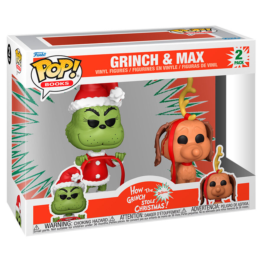 Funko Pop! The Grinch Grinch & Max - Figura da Collezione Vinyl Pack 2 Nerdscape
