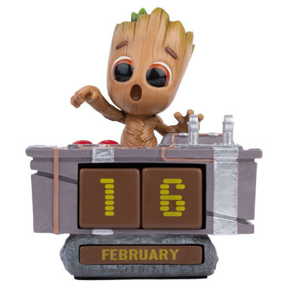 Marvel Guardians of the Galaxy Groot Death Button 3D perpetual calendar Nerdscape