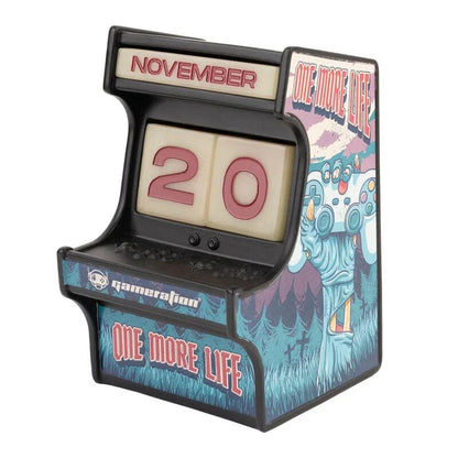Gameration Arcade Calendario Perpetuo 3D in Resina Dipinta - Figura da Collezione Nerdscape Nerdscape