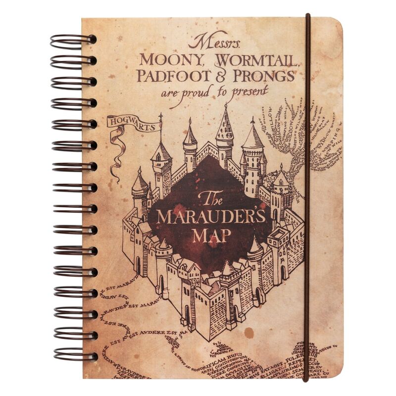 Harry Potter Marauders Map A5 notebook Nerdscape