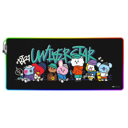 BT21 Led gaming desk mat Nerdscape