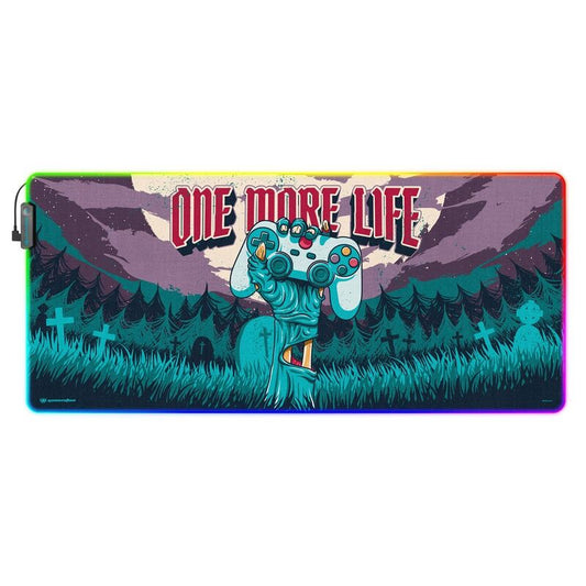 One More Life Gameration Led gaming desk mat Nerdscape