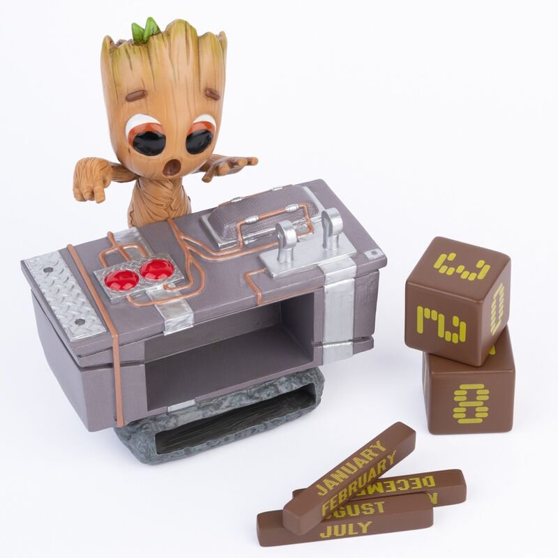 Marvel Guardians of the Galaxy Groot Death Button 3D perpetual calendar Nerdscape