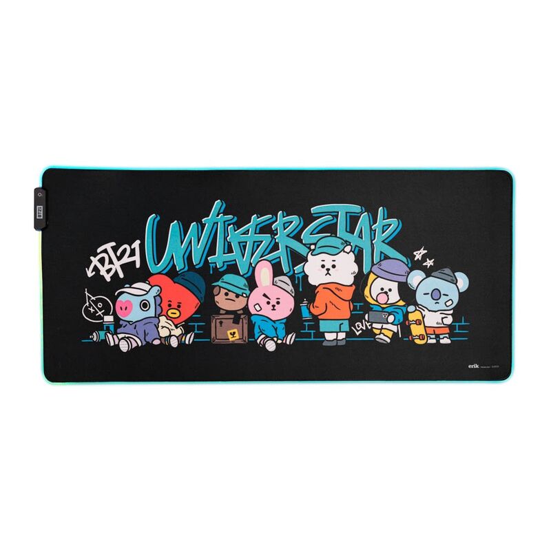 BT21 Led gaming desk mat Nerdscape
