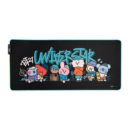 BT21 Led gaming desk mat Nerdscape