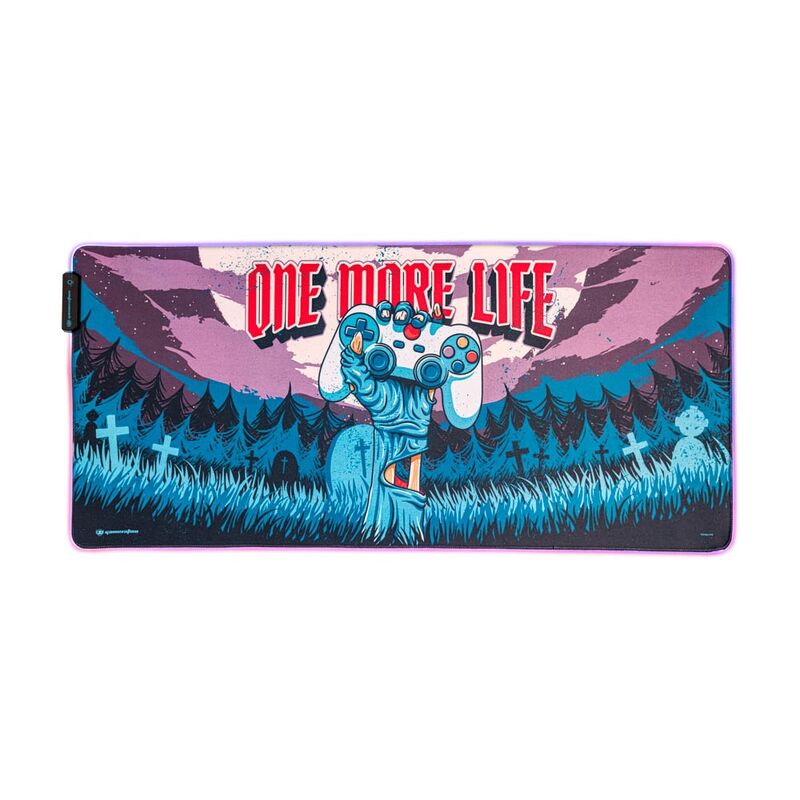 One More Life Gameration Led gaming desk mat Nerdscape