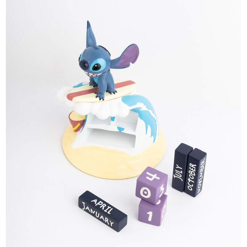 Disney Stitch Surfer 3D perpetual calendar Nerdscape