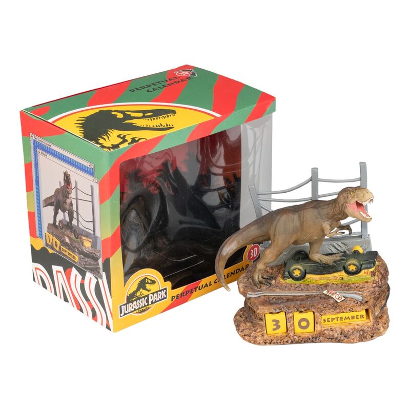 Jurassic Park 3D perpetual calendar Nerdscape