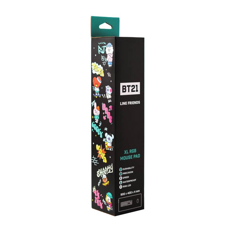 BT21 Led gaming desk mat Nerdscape