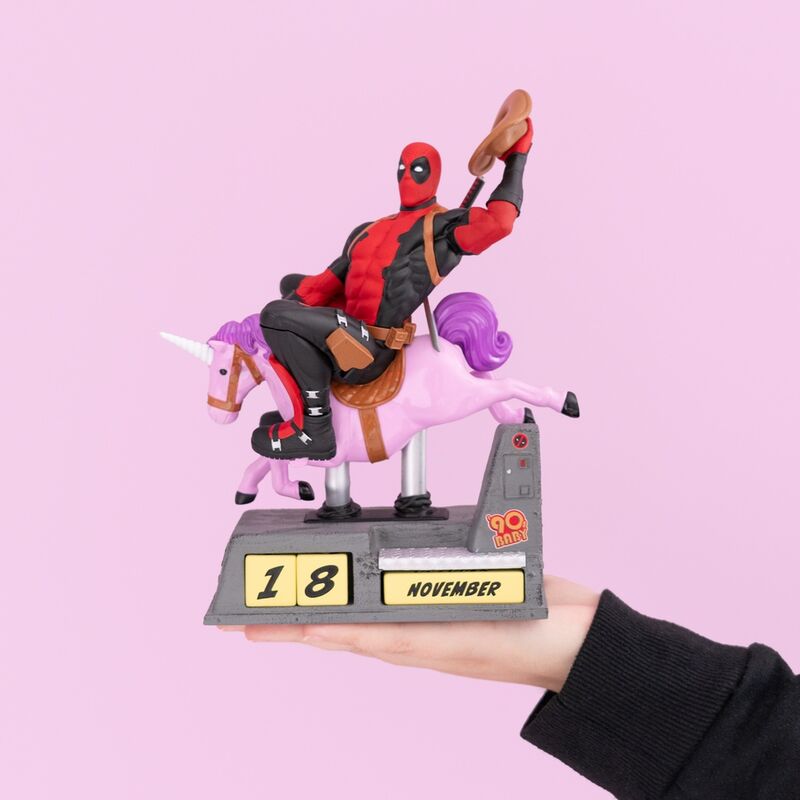 Marvel Deadpool 3D perpetual calendar Nerdscape
