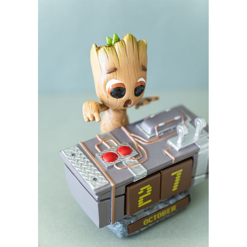 Marvel Guardians of the Galaxy Groot Death Button 3D perpetual calendar Nerdscape