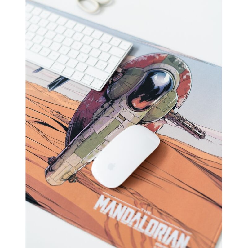 Star Wars Boba Fett The Mandalorian - Tappetino Gaming Nerdscape 80x35cm Impermeabile Antiscivolo Nerdscape