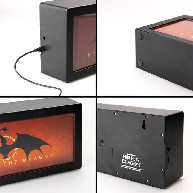 House of the Dragon Flaming Effect lamp Nerdscape