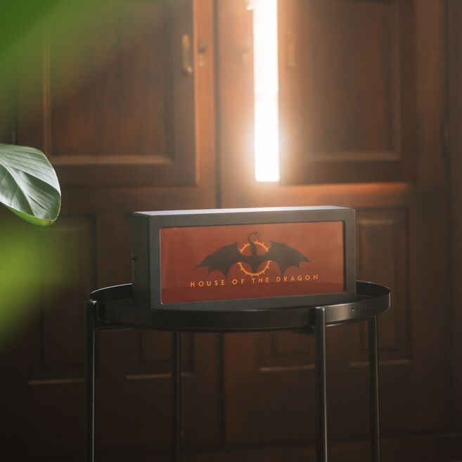 House of the Dragon Flaming Effect lamp Nerdscape