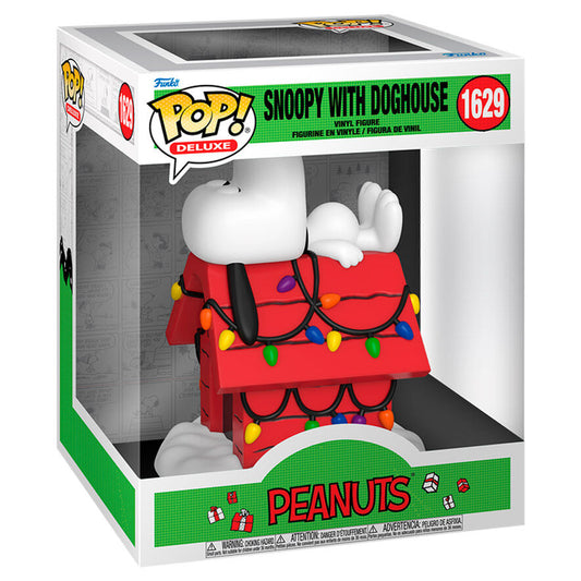 Figurine POP Deluxe Snoopy Peanuts avec niche