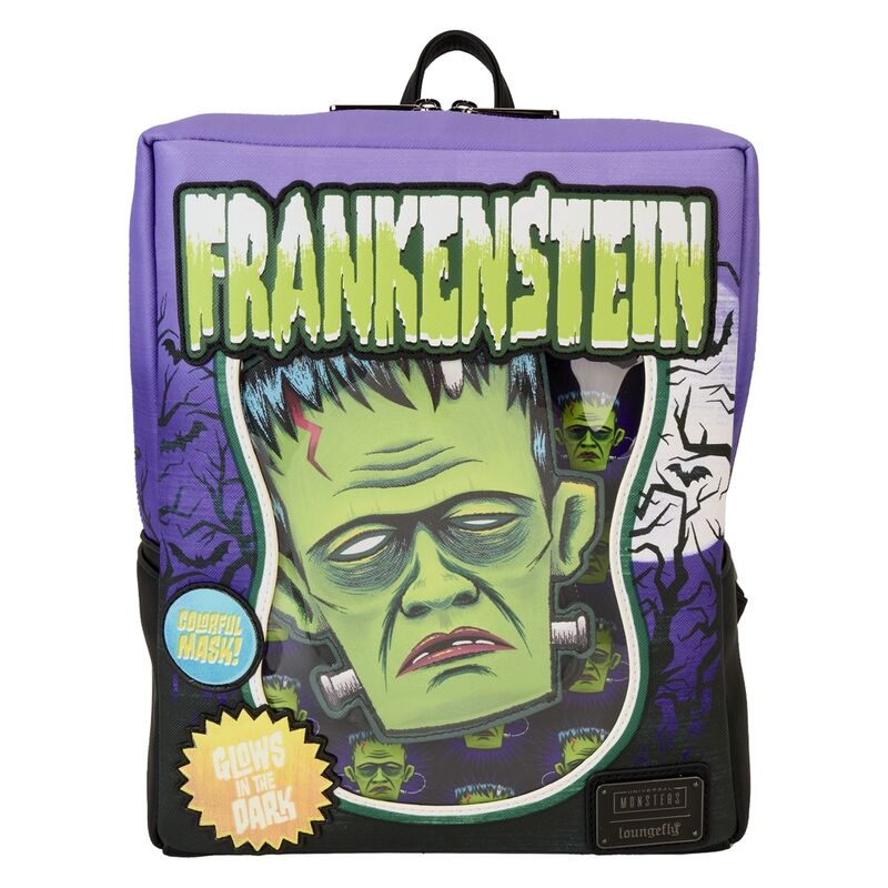 Loungefly Universal Monster Frankenstein Neon Mask backpack 28cm Nerdscape
