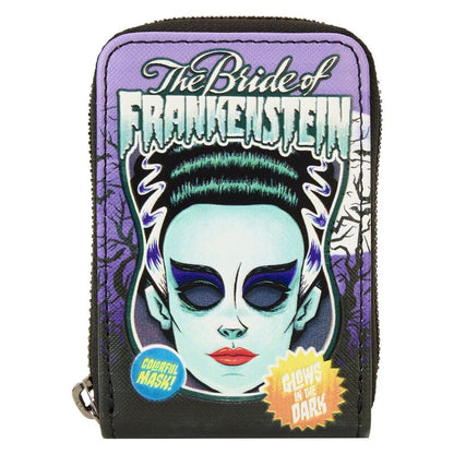 Loungefly Universal Monster Bride of Frankenstein Neon Mask card holder Nerdscape
