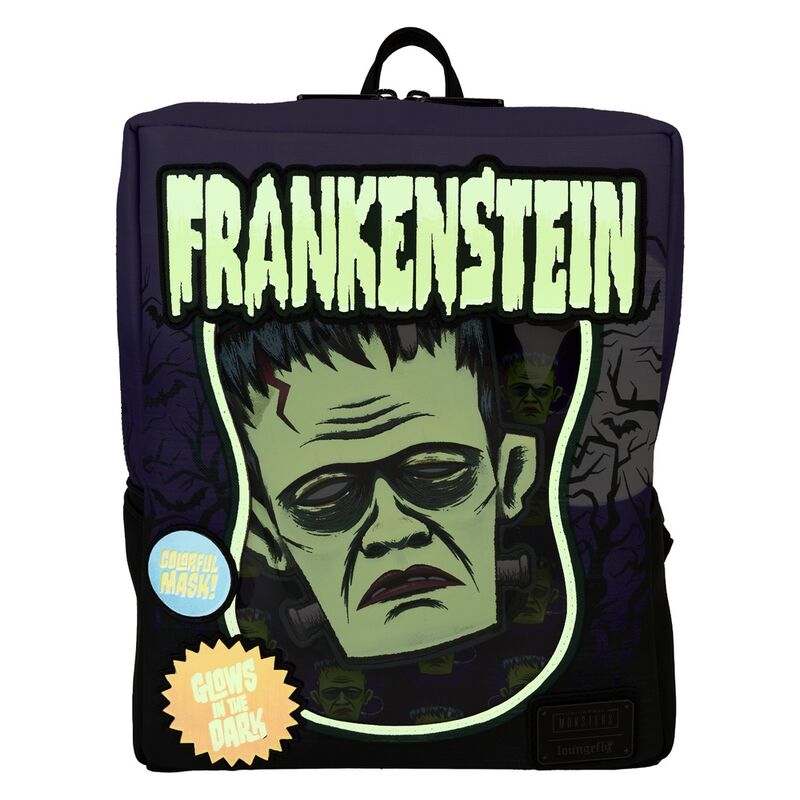 Loungefly Universal Monster Frankenstein Neon Mask backpack 28cm Nerdscape