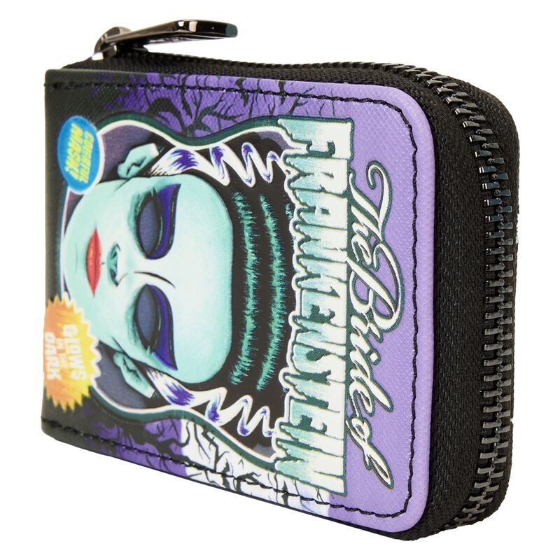 Loungefly Universal Monster Bride of Frankenstein Neon Mask card holder Nerdscape