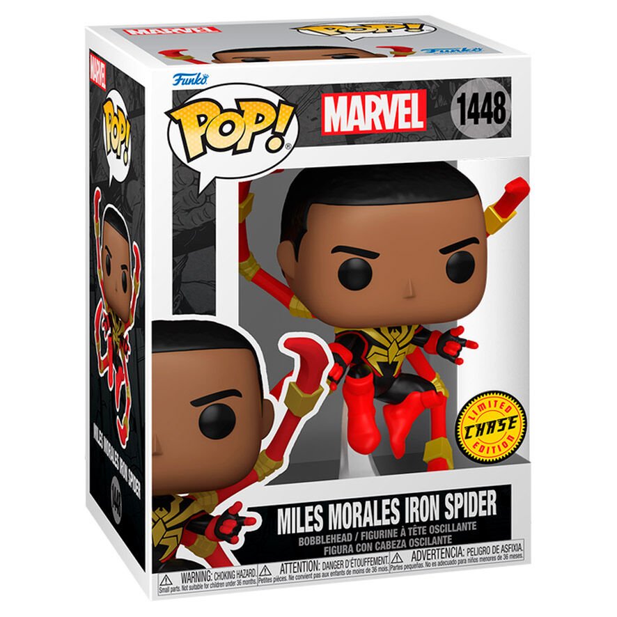 POP figure Marvel Miles Morales Iron Spider 5 + 1 Chase - Nerdscape