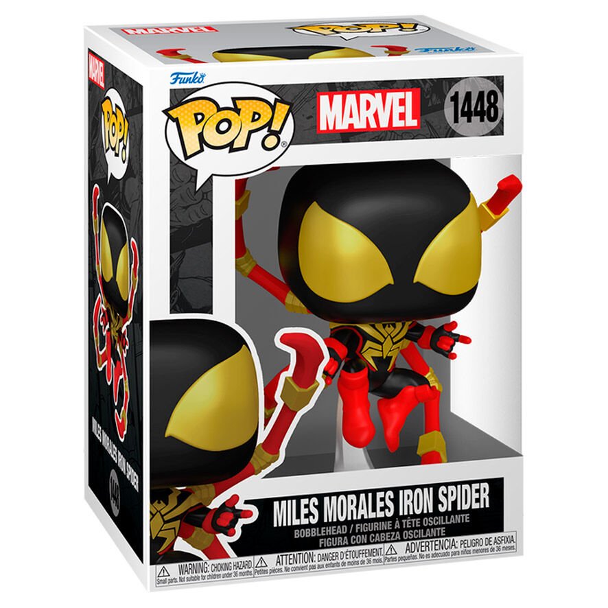 POP figure Marvel Miles Morales Iron Spider 5 + 1 Chase - Nerdscape